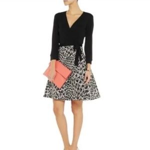 DVF Amelia Dress Wrap w Snake Print Size 14